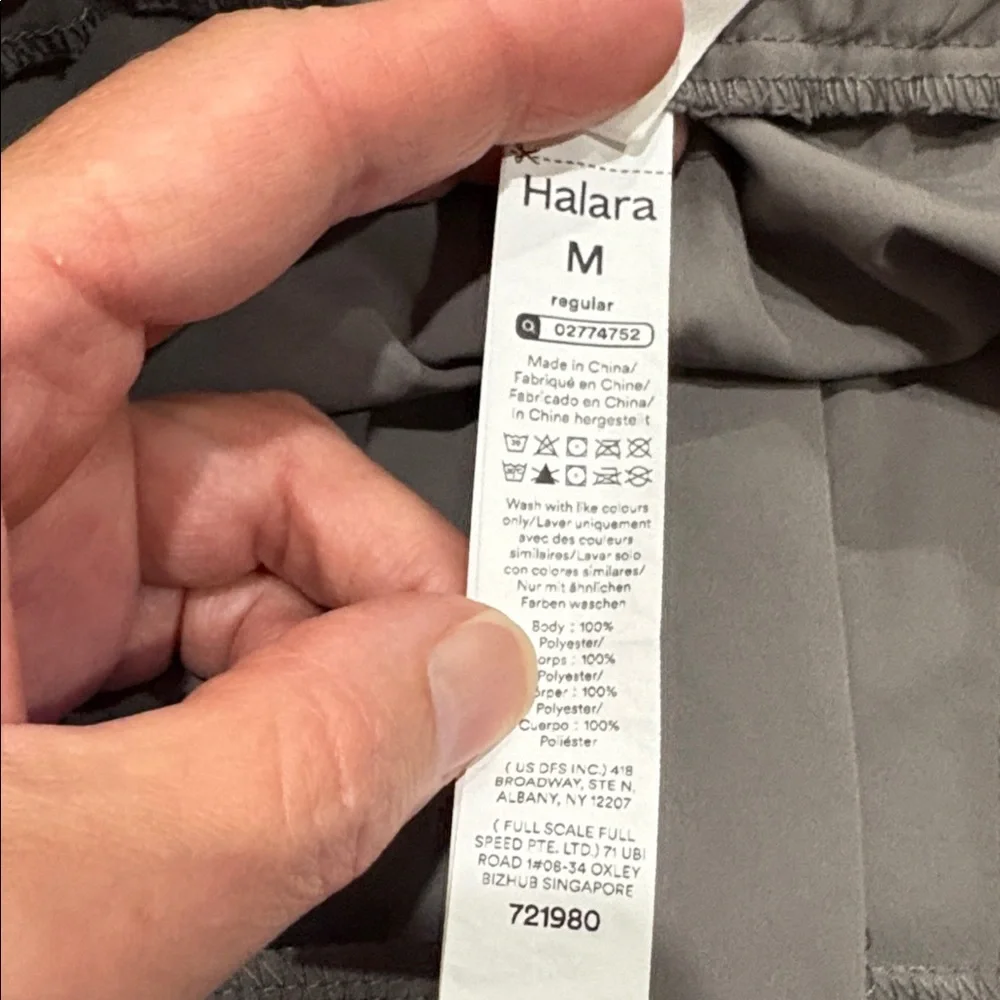 Halara Wide Leg Cargo Pants in Gray Size Medium. Like new! - Picture 5 of 10